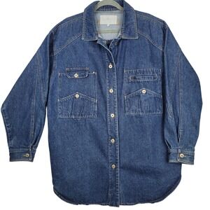 VTG Sergio Valente Denim Jean Barn Jacket‎ Utility Workwear Mens Womens Shacket